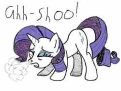 Size: 2048x1536 | Tagged: artist:rare-rarity-fan, derpibooru import, rarity, safe, sneeze cloud, sneezing, sneezing fetish, solo, spray