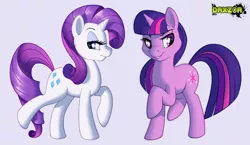 Size: 1000x580 | Tagged: artist:rocketraptor, derpibooru import, rarity, safe, twilight sparkle