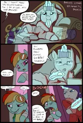 Size: 781x1156 | Tagged: artist:metal-kitty, clothes, comfort eating, comic, comic:expiration date, crossover, crying, derpibooru import, door, eating, expiration date, food, ice cream, knife, rainbow dash, rainbow scout, rarispy, rarity, robe, safe, slippers, team fortress 2, television, weapon