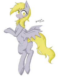 Size: 600x800 | Tagged: safe, artist:divided-s, derpibooru import, derpy hooves, pegasus, pony, female, mare, pixiv, plot, solo