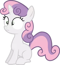 Size: 2568x2781 | Tagged: artist:incognito-i, confused, derpibooru import, high res, safe, simple background, sitting, solo, surprised, sweetie belle, transparent background, vector