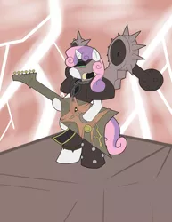 Size: 1275x1650 | Tagged: artist needed, chaos, chaos space marine, crossover, derpibooru import, metal as fuck, noise marine, safe, slaanesh, source needed, sweetie belle, warhammer 40k, warhammer (game)