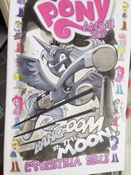 Size: 639x852 | Tagged: safe, artist:andypriceart, derpibooru import, idw, applejack, fluttershy, pinkie pie, princess luna, rainbow dash, rarity, equestria girls, angry, boxing, boxing gloves, boxing ring, commission, cover, eqg promo pose set, gritted teeth, solo, the honeymooners, traditional art