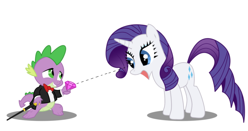 Size: 900x477 | Tagged: safe, artist:resistance-of-faith, derpibooru import, rarity, spike, diamond