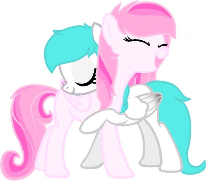 Size: 1000x879 | Tagged: artist:alejamoreno-brony, derpibooru import, hug, huggle, oc, oc:cotton heart, oc:dorothy, safe, simple background, transparent background, unofficial characters only