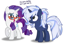 Size: 2166x1532 | Tagged: alternate hairstyle, artist:zacatron94, derpibooru import, oc, oc:silverlay, rarity, safe