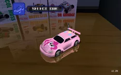 Size: 1280x799 | Tagged: car, derpibooru import, paint job, pinkie pie, re-volt, safe