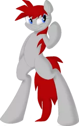 Size: 593x942 | Tagged: safe, artist:php59, derpibooru import, oc, oc:galick star, unofficial characters only, earth pony, pony, bipedal, blank flank, simple background, solo, standing, transparent background