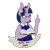 Size: 500x500 | Tagged: safe, artist:superdeathsquad, derpibooru import, twilight sparkle, anthro, unicorn, book, female, feminist ponies, glasses, image, looking at you, middle finger, mouthpiece, png, simple background, solo, subversive kawaii, transparent background, vulgar