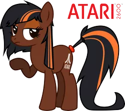 Size: 5803x5176 | Tagged: safe, artist:overdriv3n, derpibooru import, ponified, earth pony, pony, absurd resolution, atari, atari 2600, console ponies, my little console, solo