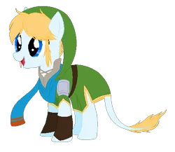 Size: 478x414 | Tagged: artist:iinkydinky, clothes, derpibooru import, doll, hyrule warriors, link, ponified, safe, scarf, solo, the legend of zelda