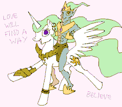 Size: 456x400 | Tagged: animated, artist:kazerad, chim, clothes swap, crack shipping, crossover, crossover shipping, derpibooru import, dialogue, female, male, morrowind, pink background, princess celestia, riding, safe, shipping, simple background, straight, the elder scrolls, vehklestia, vivec