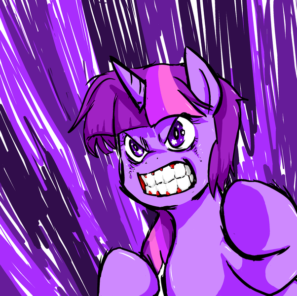 Size: 2600x2591 | Tagged: angry, artist:tory, derpibooru import, gritted teeth, pixiv, safe, solo, twilight sparkle