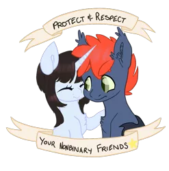 Size: 871x882 | Tagged: safe, artist:timid-arts, derpibooru import, oc, unofficial characters only, earth pony, pony, unicorn, ear fluff, social justice