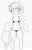 Size: 808x1280 | Tagged: suggestive, artist:hebibox, derpibooru import, applejack, earth pony, pony, semi-anthro, applejack's hat, bikini, blush lines, blushing, both cutie marks, clothes, cowboy hat, embarrassed, female, floppy ears, freckles, grayscale, grin, hat, image, jpeg, lineart, loose hair, mare, micro bikini, monochrome, nervous, nervous grin, side-tie bikini, simple background, smiling, solo, solo female, standing on two hooves, swimsuit, white background