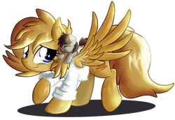 Size: 1950x1342 | Tagged: safe, derpibooru import, oc, oc:professoranna, oc:zeus, unofficial characters only, pony, baby, baby pony, clothes, cute, diaper, lab coat, mother, mother and son, sleeping