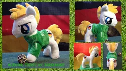 Size: 1920x1080 | Tagged: artist:baraka1980, derpibooru import, football, germany, irl, manuel neuer, photo, plushie, ponified, safe, solo