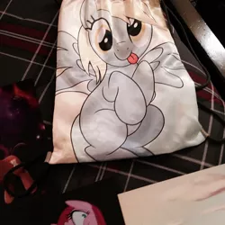 Size: 640x640 | Tagged: artist needed, safe, artist:drawponies, derpibooru import, derpy hooves, pegasus, pony, bronycon, 2014, bag, convention, custom, female, irl, mare, merchandise, photo