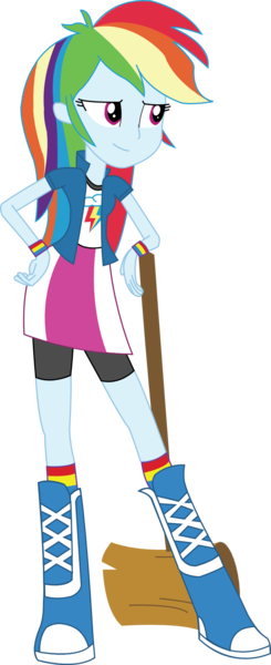 Size: 718x1759 | Tagged: safe, artist:sketchmcreations, derpibooru import, rainbow dash, equestria girls, perfect day for fun, rainbow rocks, boots, clothes, inkscape, simple background, skirt, smug, smugface, solo, transparent background, vector