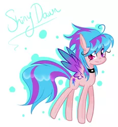 Size: 798x859 | Tagged: safe, artist:celinesparkle, derpibooru import, oc, oc:shiny dawn, unofficial characters only, pegasus, pony, cute, solo