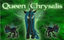 Size: 1920x1200 | Tagged: artist:ackdari, artist:minimoogvoyager, artist:nabbiekitty, changeling, derpibooru import, green, looking at you, queen chrysalis, safe, vector, wallpaper