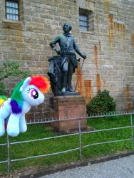 Size: 2448x3264 | Tagged: derpibooru import, frederick the great, germany, history, irl, photo, plushie, ponies around the world, prussia, rainbow dash, safe