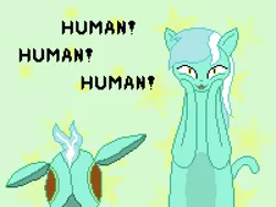 Size: 600x450 | Tagged: alien, artist:thejakevale, betelgeusean, cat, crossover, derpibooru import, human fetish, lyra heartstrings, pixel art, safe, simple background, space dandy, species swap