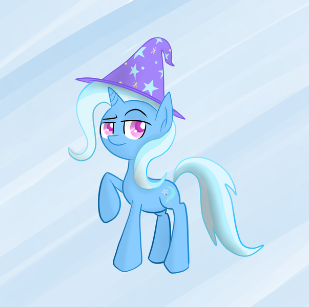 Size: 1417x1410 | Tagged: safe, artist:ibacchstudios, derpibooru import, trixie, pony, unicorn, female, mare, solo