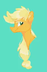 Size: 431x648 | Tagged: applejack, artist:deepfriedrainbows, derpibooru import, head, profile, safe, simple background, solo