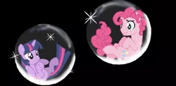 Size: 1072x522 | Tagged: safe, artist:dilemmas4u, derpibooru import, pinkie pie, twilight sparkle, bubble, bubble berry, female, half r63 shipping, male, rule 63, shipping, show accurate, sparkleberry, straight, twinkie