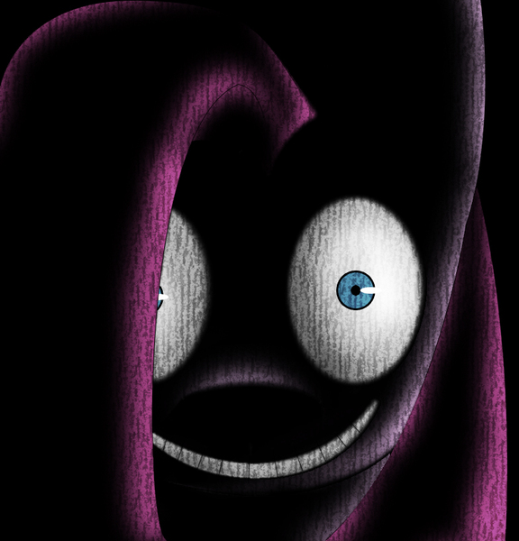 Size: 784x816 | Tagged: artist:lucastheblackfox, creepy, derpibooru import, grimdark, grin, pinkamena diane pie, pinkie pie, smiling, solo, wide eyes