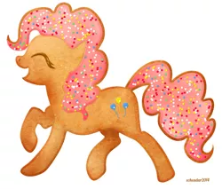 Size: 900x766 | Tagged: artist:scheadar, cookie, cookie pony, gingerbread pony, pinkie pie, safe, solo