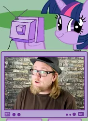 Size: 561x771 | Tagged: derpibooru import, drama, exploitable meme, meme, obligatory pony, safe, the amazing atheist, tv meme, twilight sparkle