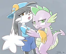 Size: 1198x992 | Tagged: comforting, crying, cute, derpibooru import, hug, klonoa, pac-man, sad, safe, spike