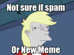 Size: 500x375 | Tagged: safe, derpibooru import, edit, derpy hooves, pegasus, pony, female, futurama, mare, meme, philip j. fry, solo