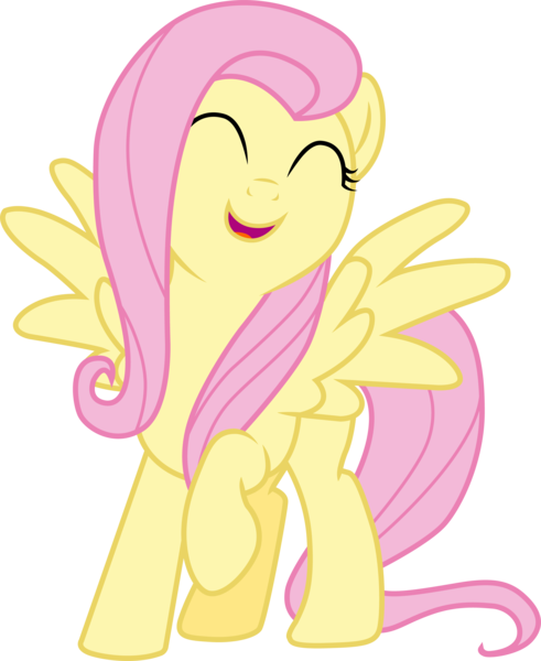 Size: 4603x5620 | Tagged: absurd resolution, artist:cloudyglow, derpibooru import, eyes closed, fluttershy, happy, safe, simple background, smiling, solo, transparent background, vector