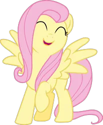 Size: 4603x5620 | Tagged: absurd resolution, artist:cloudyglow, derpibooru import, eyes closed, fluttershy, happy, safe, simple background, smiling, solo, transparent background, vector