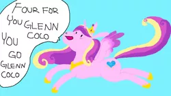 Size: 1024x576 | Tagged: artist:gabbish, derpibooru import, mean girls, princess cadance, quote, safe, solo