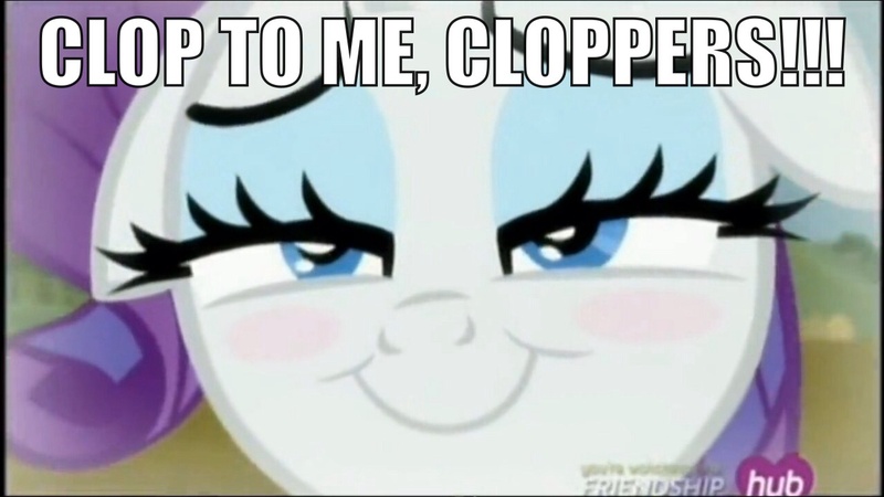 Size: 1280x720 | Tagged: suggestive, derpibooru import, edit, edited screencap, screencap, rarity, pony, simple ways, blushing, caption, clop, female, image macro, implied masturbation, mare, meme, pro-clop, smiling, vulgar