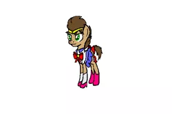 Size: 600x400 | Tagged: artist:gallifreyanequine, derpibooru import, doctor whooves, ms paint, safe, sailor moon, sailor scout, sailor uniform, solo, time turner