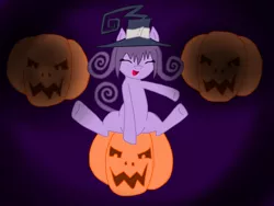 Size: 1024x768 | Tagged: artist:trinitythewerewolf33, blair, crossover, derpibooru import, halloween, holiday, jack-o-lantern, ponified, pumpkin, safe, solo, soul eater