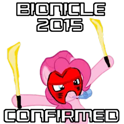 Size: 511x511 | Tagged: bionicle, derpibooru import, image macro, lego, meme, pinkie pie, safe, tahu