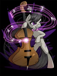 Size: 604x808 | Tagged: safe, artist:ellisarts, derpibooru import, octavia melody, pony, bipedal, cello, female, mare, musical instrument, solo