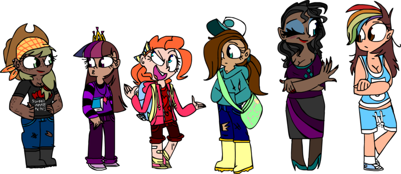 Size: 1562x679 | Tagged: applejack, artist:mushroomcookiebear, book, clothes, dark skin, derpibooru import, diversity, fluttershy, hoodie, human, humanized, moderate dark skin, natural hair color, pinkie pie, rainbow dash, rarity, safe, twilight sparkle