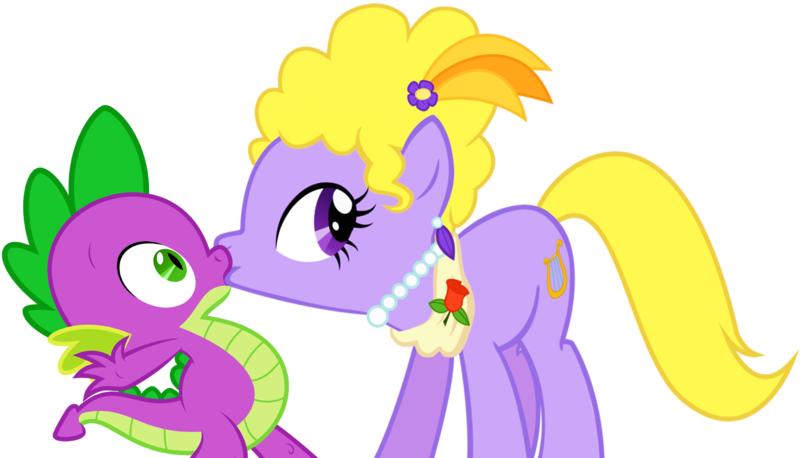 Size: 1620x928 | Tagged: safe, artist:sulyo, artist:titanium-pony, derpibooru import, edit, lyrica lilac, spike, female, kissing, love, male, shipping, spyric, straight