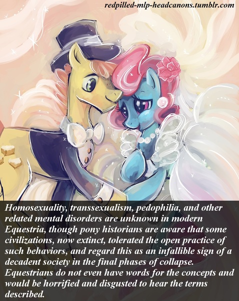 Size: 1173x1473 | Tagged: artist:meownyo, carrot cake, cup cake, derpibooru import, headcanon, homophobia, jossed, meta, mouthpiece, pedophilia, redpilled-mlp-headcanons, suggestive, tl;dr, transphobia