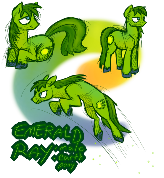 Size: 1074x1164 | Tagged: safe, artist:wolframclaws, derpibooru import, emerald ray, earth pony, pony, male, simple background, solo, stallion, transparent background