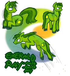 Size: 1074x1164 | Tagged: safe, artist:wolframclaws, derpibooru import, emerald ray, earth pony, pony, male, simple background, solo, stallion, transparent background