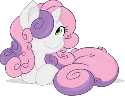 Size: 5000x3844 | Tagged: absurd resolution, artist:joey darkmeat, artist:spier17, cute, derpibooru import, diasweetes, fluffy, hair over one eye, long mane, safe, sheepie belle, simple background, smiling, solo, sweetie belle, transparent background, vector