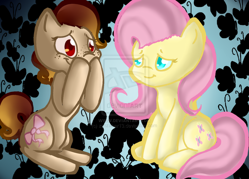 Size: 1024x736 | Tagged: artist:zanzabar13, derpibooru import, fluttershy, oc, safe, watermark